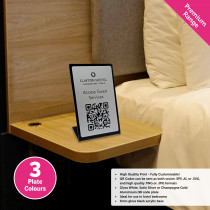 QR Code Room Service Ordering / Guest Services Information Notices