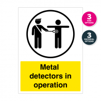 Metal Detectors In Operation Notice