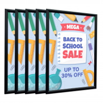 Box of 10 - A4 & A3 Black Snap Poster Frames