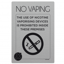 No Vaping Inside These Premises Notice