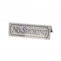 Stainless Steel No Smoking Table Notice