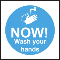 NOW! Wash Your Hands Sign