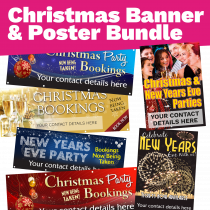 Personalised Christmas Banner & Posters Bundle