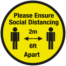 Please keep your 2 metre social distancing floor sign