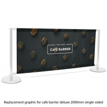 Deluxe Cafe Barrier Replacement Graphic