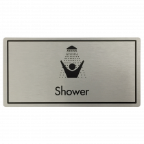 Shower Door Sign