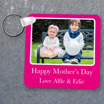 Personalised Acrylic Square Photo Keyring