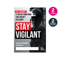 Stay Vigilant – Tell Security Poster