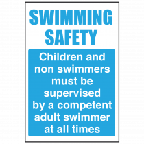 Children / Non-swimmers Supervised Sign