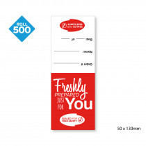 Takeaway Food Safe Delivery Labels - 50 x 130mm