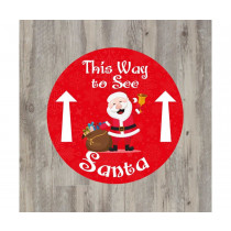 This way to see Santa Floor Graphic 