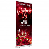 Valentine 3 Course Meal Roller Banner