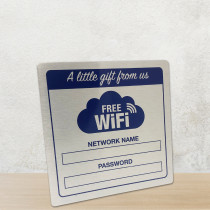  Free Wifi for Guests Table Sign