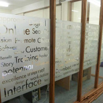 Custom Design Large Window / Glass Door Frosted Graphics / Stickers