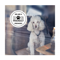 We are a Dog Friendly Establishment vinyl window sticker