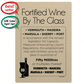 50ml Fortified Wine By The Glass - Weights & Measures Act