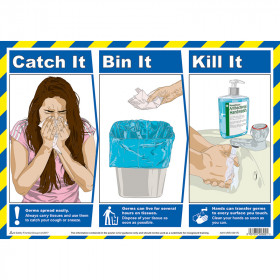 Catch It, Bin It, Kill It, A3 Poster