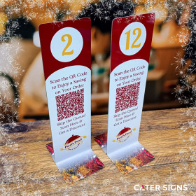 Full Colour Tall Table Numbers - Custom Design 