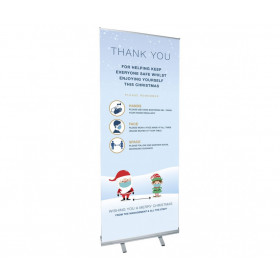 Christmas Thank you Roller Banner - 800 x 2000mm 