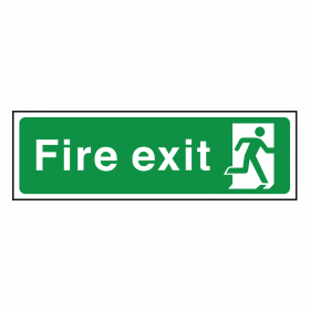 BS Fire Exit Sign - Final Exit Point