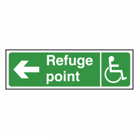 Refuge Point Sign Left