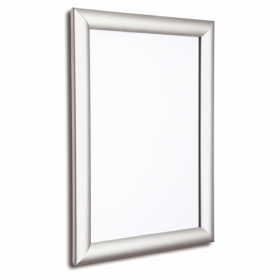 A2 Satin Silver - 25mm Poster Display Snap Frame