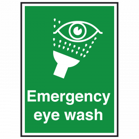 Emergency Eye Wash Sign