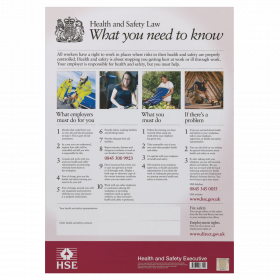 HSE Health and Safety Law Poster UK