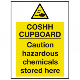 COSHH Cupboard Sign