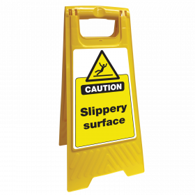 Caution Slippery Surface Safety Sign Floor Stand