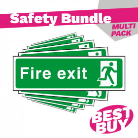 Final Exit - British Standard Fire Exit Sign - Bundle Pack