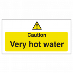 Caution Very Hot Water Sign