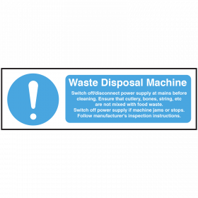 Waste Disposal Machine equipment safety Notice