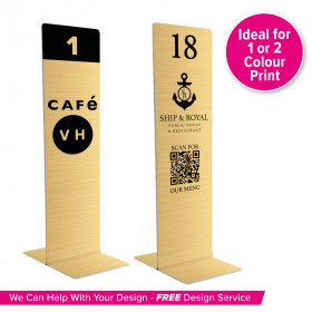 Gold Tall Table Numbers - Custom Design