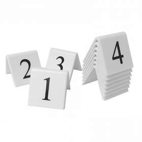 Table Tent Number Sets. (Black / White)