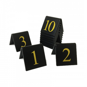 Table tent number sets. (Gold / Black)