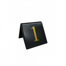Replacement table tent numbers. (Gold / Black)