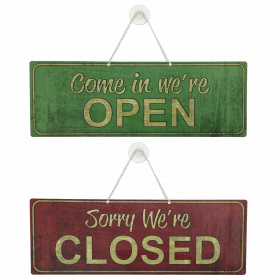 Shop Open / Closed sign