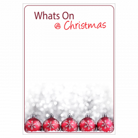 Whats On @ Christmas Writeable Poster