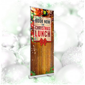 Book Now for Christmas Lunch - Pull Up Banner