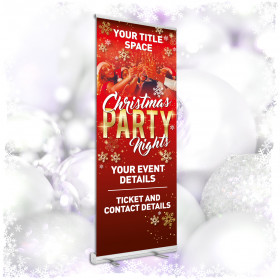 Personalised Christmas Party Roller Banners 850x2000mm