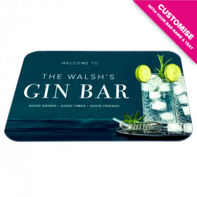Personalised Glass Chopping Board - Gin - Style 4 - Design 2