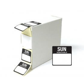 25x25mm Sunday Day of the Week food rotation label. 1000 labels per roll