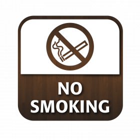 No Smoking Window Sticker