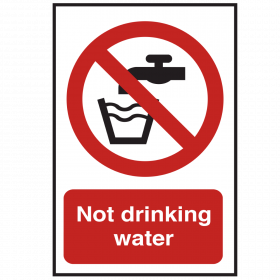 Not Drinking Water Sign