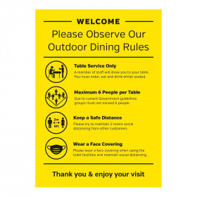 Outdoor Dining - Welcome please observe our outdoor dining rules 