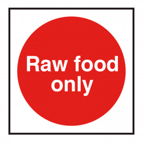 Food Storage Label - Raw Foods Only