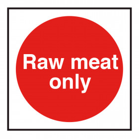 Food Storage Label - Raw Meat Only