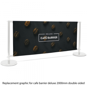 Replacement Graphic for 2000 Double-Sided Deluxe Café Barrier