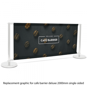 Replacement Graphic for 2000 Single-Sided Deluxe Café Barrier